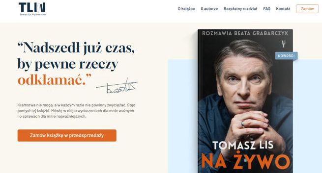 Ruszyła przedsprzedaż książki Tomasza Lisa. Nie obyło się bez wpadek