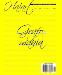 Grafomania - nowy numer tematyczny magazynu "Ha!art"