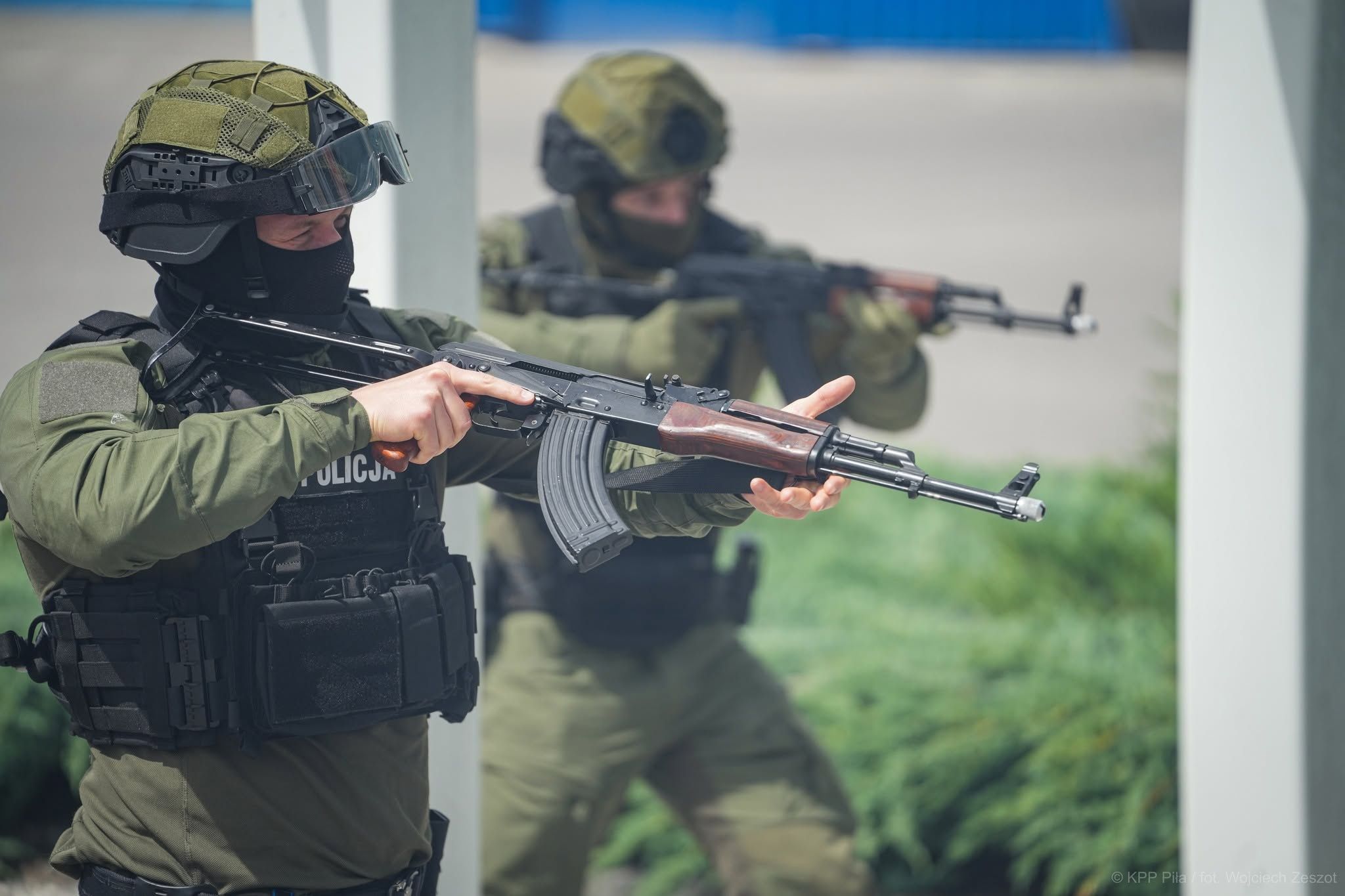 Ćwiczenia kontrterrorystów w Ujściu