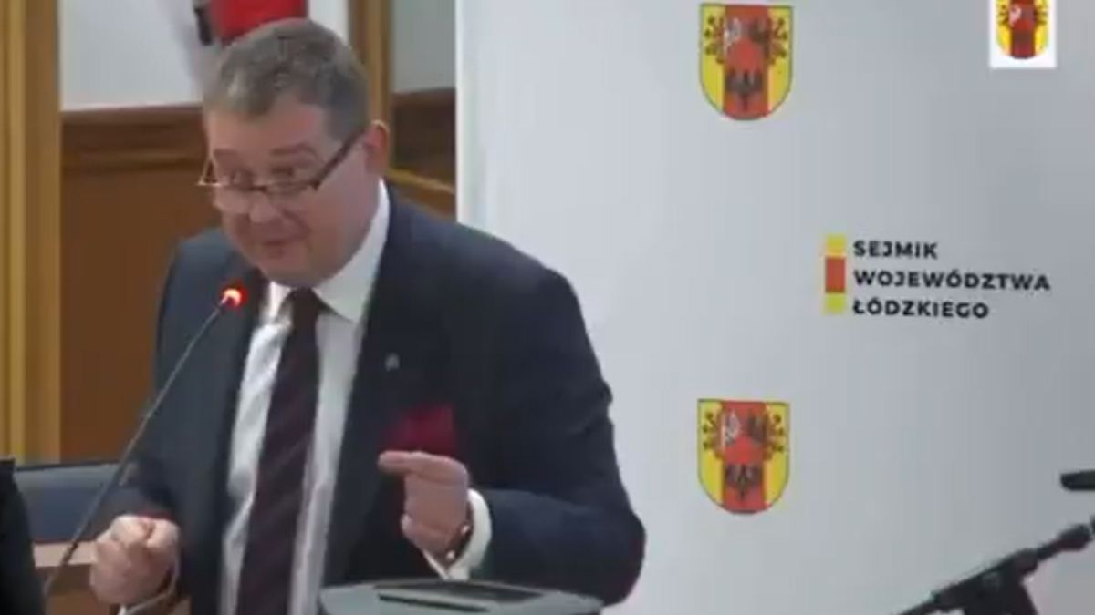 Skandal z udziałem radnego PiS na sesji sejmiku łódzkiego