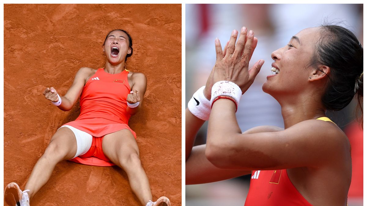 Zdjęcie okładkowe artykułu: Getty Images / Fot. Carl Recine / Radość Chinki  Qinwen Zheng po wyeliminowaniu Igi Świątek była potężna.