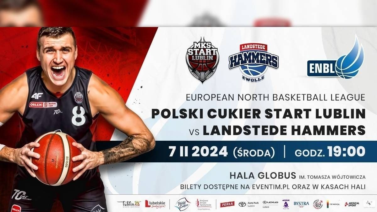 grafika promująca mecz koszykówki