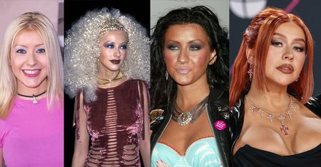 Od uroczej blondynki do RUDEGO WAMPA. Tak się zmieniała Christina Aguilera (STARE ZDJĘCIA)