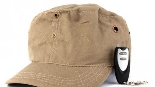 Fotograficzne akcesoria szpiegowskie - czapka z daszkiem 1