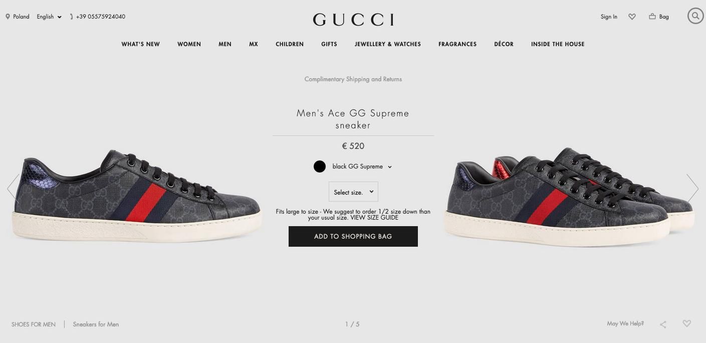 Buty Gucci