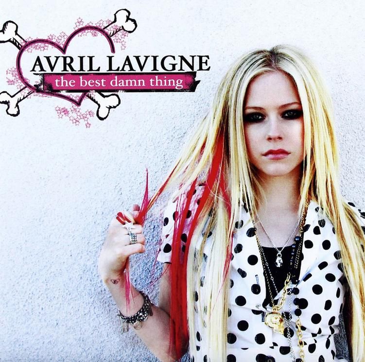 Avril Lavigne na okładce płyty The Best Damn Thing