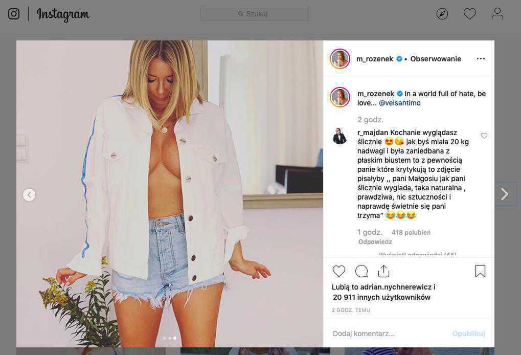 Małgorzata Rozenek bez stanika, pokazała piersi