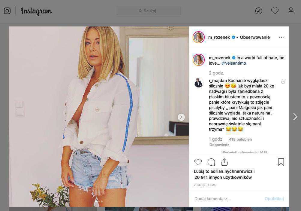 Małgorzata Rozenek bez stanika, pokazała piersi