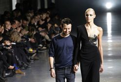 Anthony Vaccarello i Anja Rubik - projektant i muza