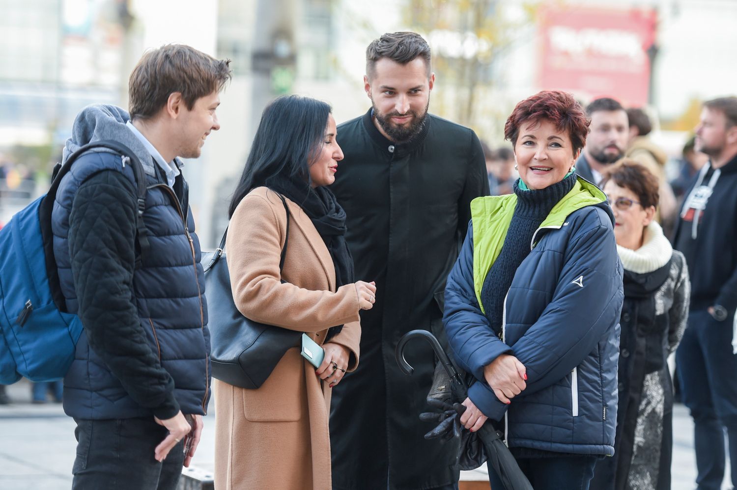 Jolanta Kwaśniewska na spektaklu Płoniemy...