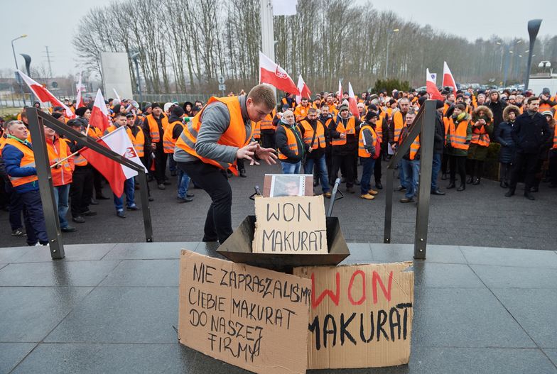 Protest pracowników Lotos Kolej. Żądają odwołania wiceprezesa