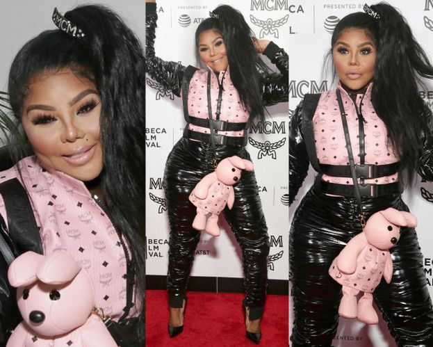 44-letnia Lil' Kim przytula torebkę-króliczka za 3 tysiące złotych
