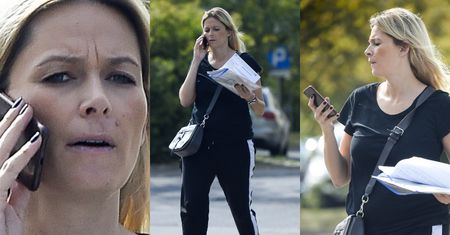 Zaaferowana Odeta Moro załatwia sprawy na mieście dwa tygodnie po porodzie (ZDJĘCIA)