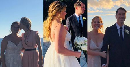 Amy Schumer WZIĘŁA ŚLUB! Przyszli m.in. Lawrence, Aniston i Gyllenhaal (ZDJĘCIA)