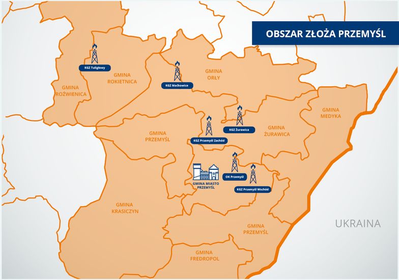 W rejonie Przemyśla PGNiG prowadzi zakrojone na szeroką skalę prace wydobywcze.