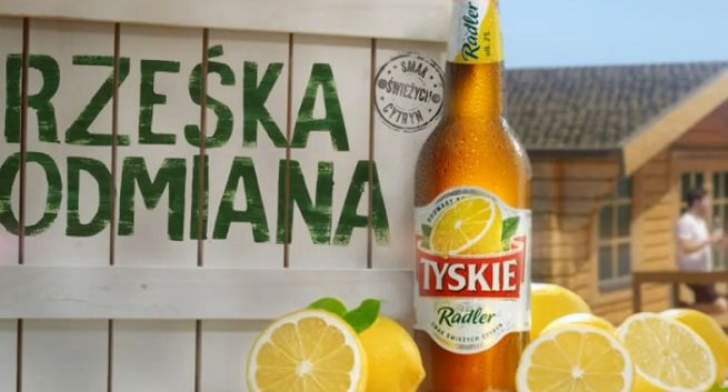 Tyskie Radler reklamowane jako „rześka odmiana” (wideo)