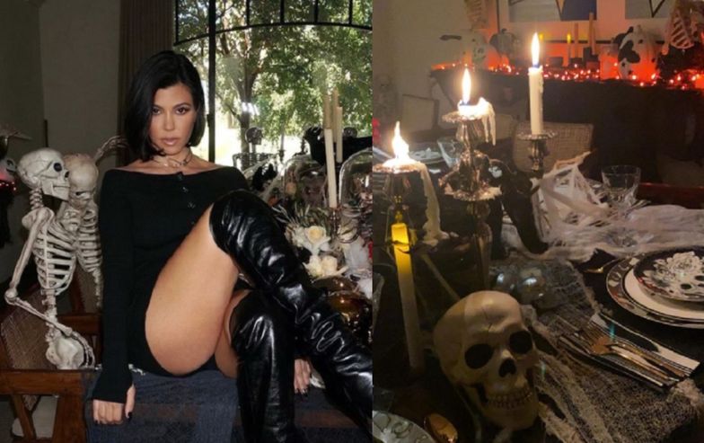 Kourtney Kardashian POKAZAŁA DOM udekorowany na Halloween. Robi wrażenie? (ZDJĘCIA)