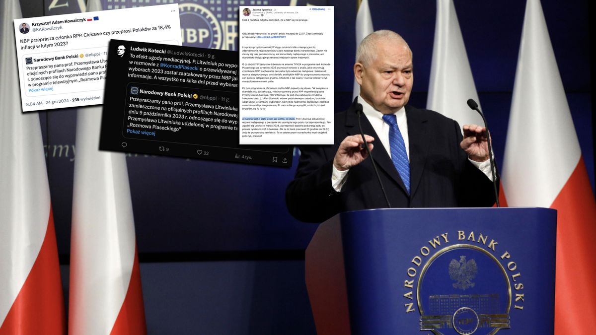 NBP opublikował przeprosiny o godz. 22.07