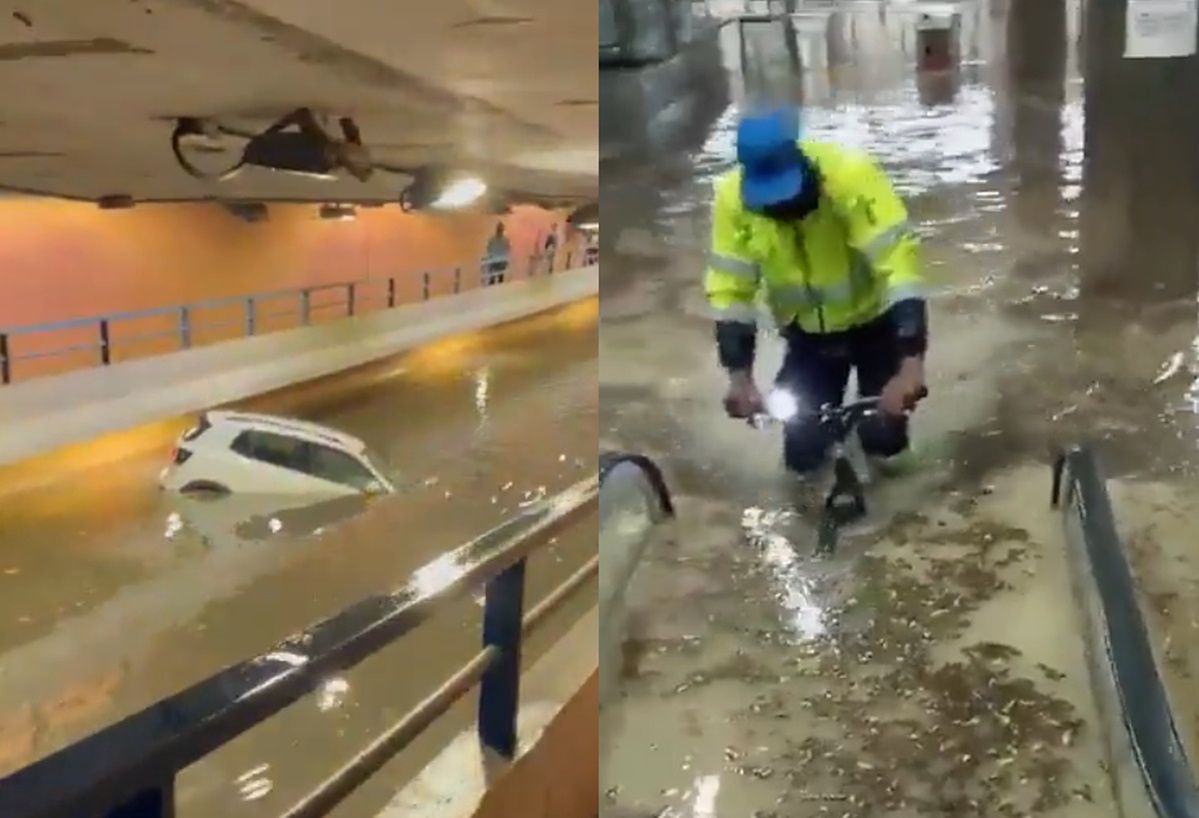 Dramatyczne zdjęcia z europejskiej stolicy. Zalane metro, a autostrada zamieniła się w rwący potok