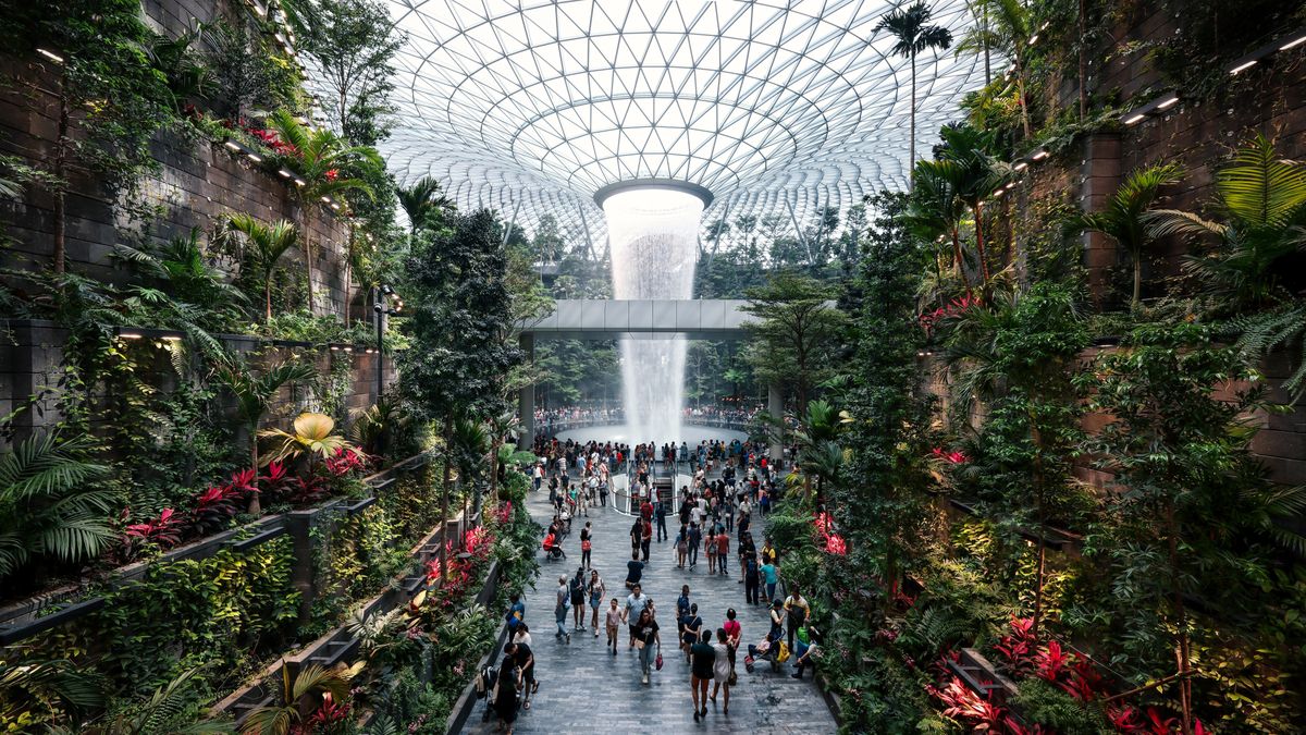 Lotnisko w Singapurze wygląda wyjątkowo imponująco 