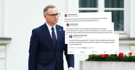 "Upadek i katastrofa". Fala komentarzy po wypowiedzi Dudy
