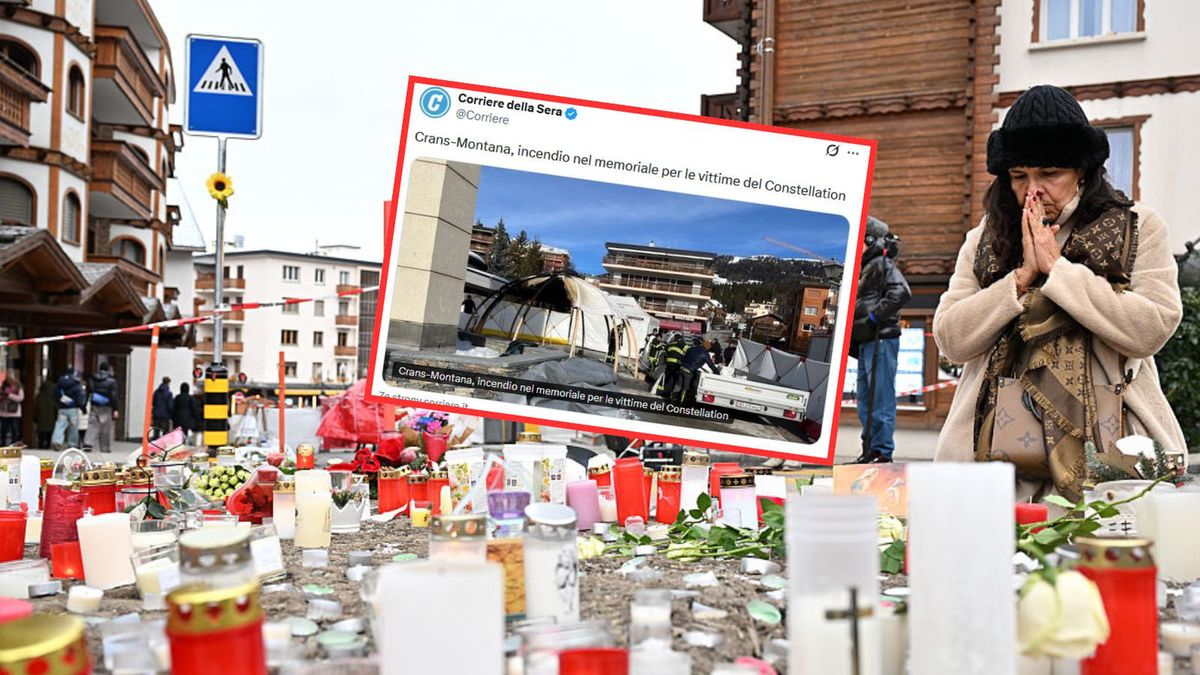 Pożar koło miejsca tragedii w Crans-Montana