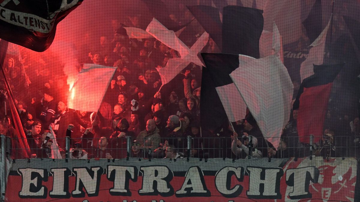 Kibice Eintrachtu Frankfurt
