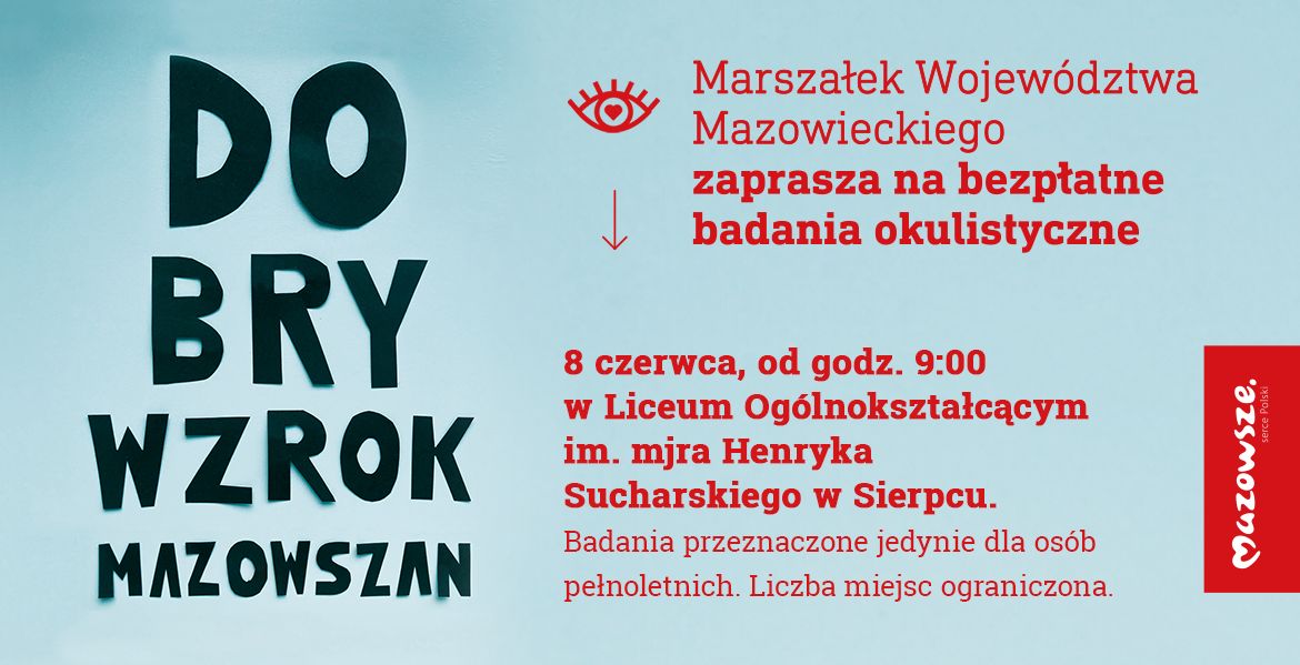 Darmowe badania okulistyczne w Sierpcu