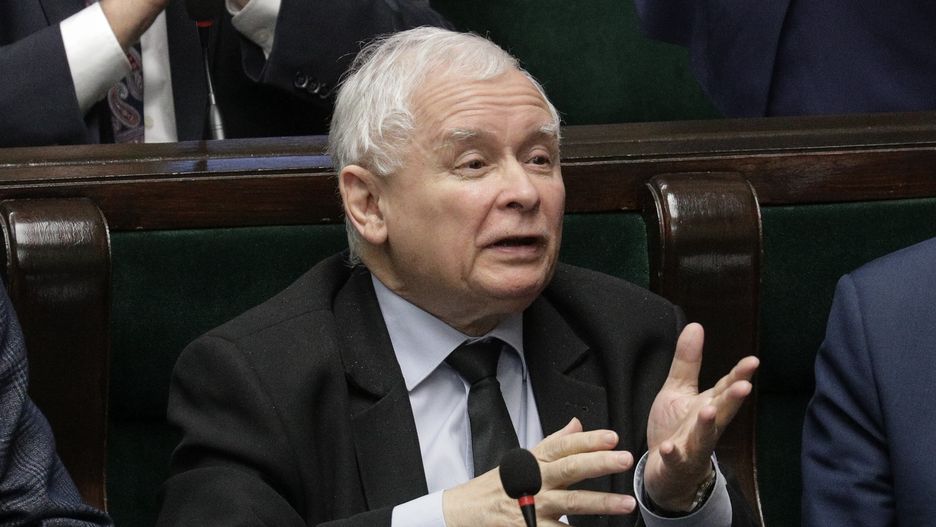 Warszawa 12.05.2022. 54. Posiedzenie Sejmu IX kadencji. Glosowania. N/z Jaroslaw Kaczynski.