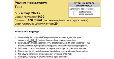 Matura 2021. Arkusze CKE z języka polskiego. Sprawdź, czy zdałeś