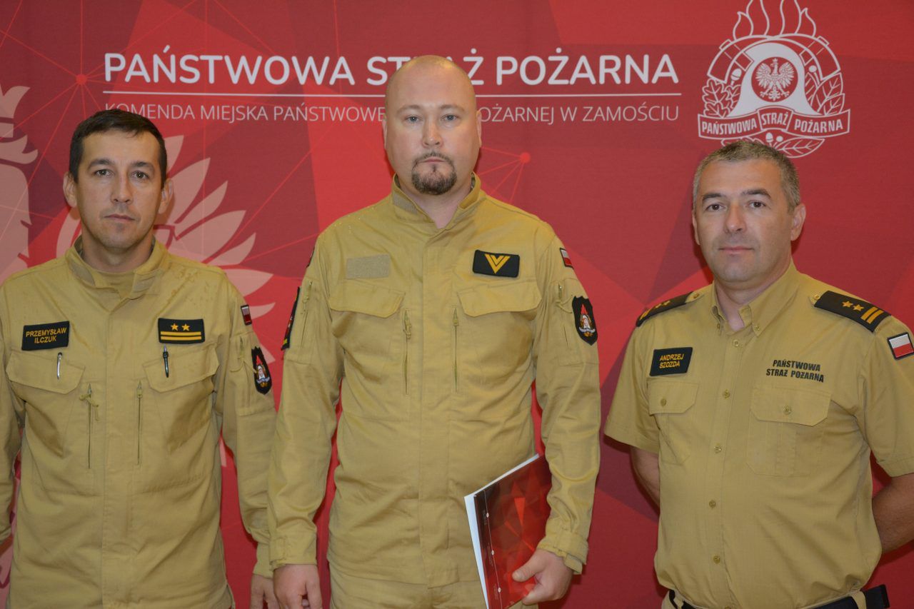 Zamość: Strażak uratował życie dziecka. Został wyróżniony