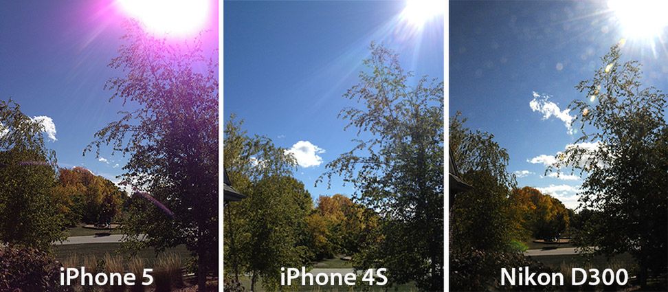 Wada aparatu iPhone'a 5 (fot. mashable)