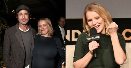 Podekscytowana Joanna Kulig pozuje z Bradem Pittem na imprezie Amazona (FOTO)