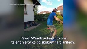 #dziejesiewsporcie: polski skoczek jak cyrkowiec. Paweł Wąsek zachwycił fanów