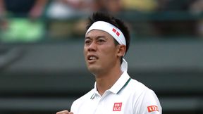 Wimbledon: Kei Nishikori zatrzymał Ernestsa Gulbisa. Milos Raonić i John Isner w ćwierćfinale dzięki atomowym serwisom
