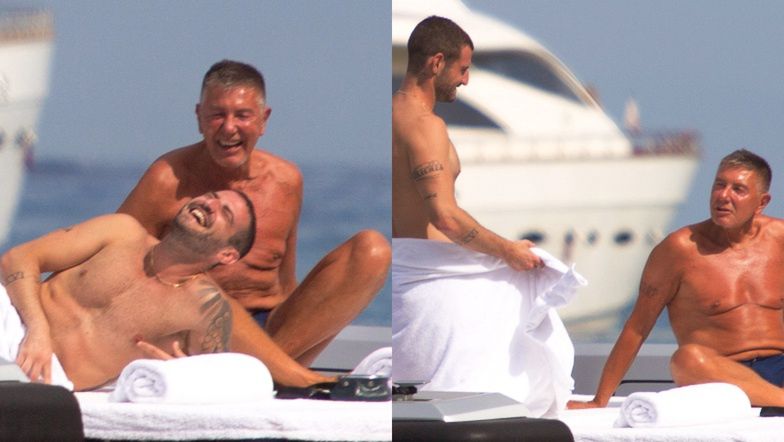 Stefano Gabbana z młodszym kolegą