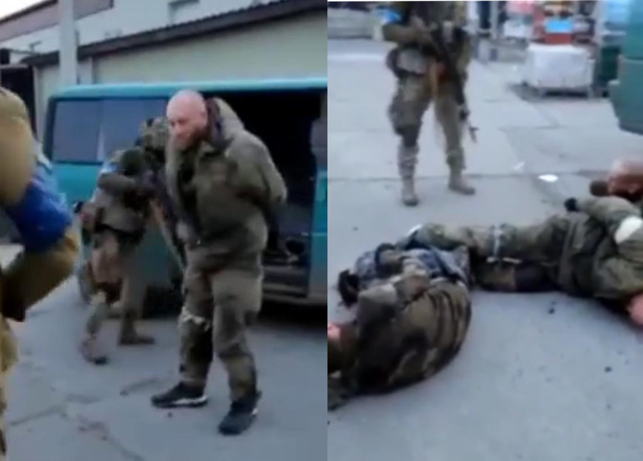 Wojna w Ukrainie. Rosjanie kolportują film mający rzekomo przedstawiać brutalne traktowanie rosyjskich jeńców 