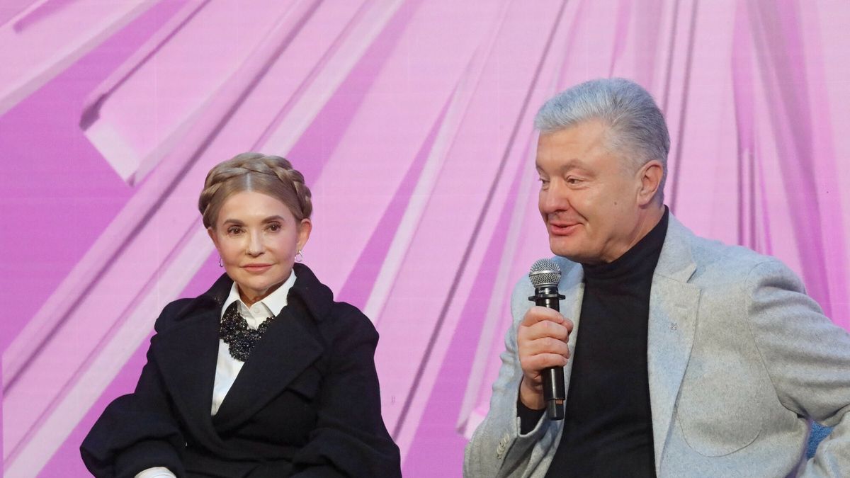 Julia Tymoszenko i Petro Poroszenko