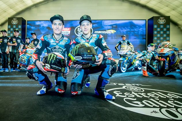 Fabio Quartararo (z prawej) i Jorge Navarro tworzą team Estrella Galicia w Moto3