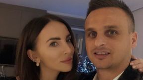 "Para jak milion dolarów". Peszko bawił się z żoną na wigilijnym spotkaniu