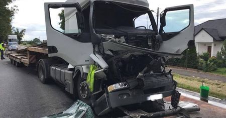 Wypadek na krajowej 10 w okolicy Kosztowa
