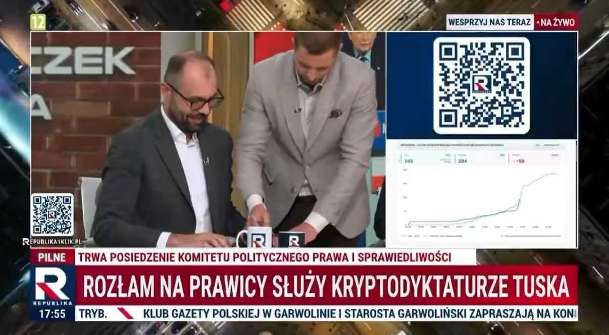 Intrygująca sytuacja na antenie TV Republika