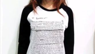 T-shirt z listem samobójczym Kurta Cobaina