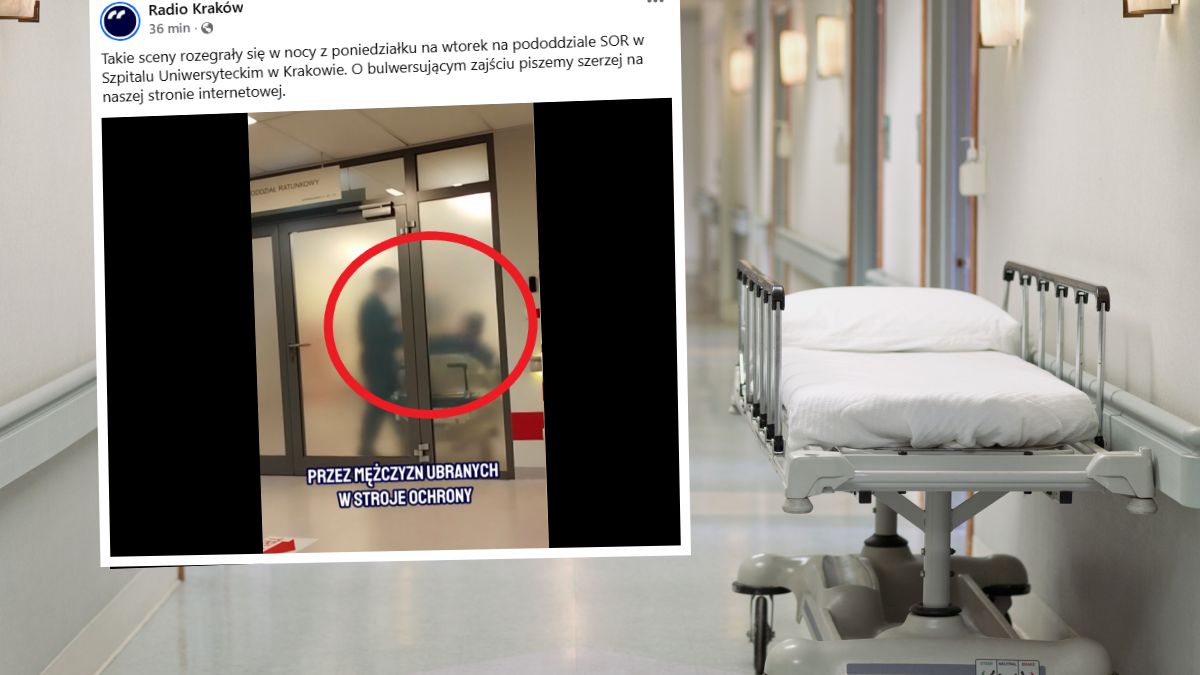 Szokujące nagranie z krakowskiego szpitala