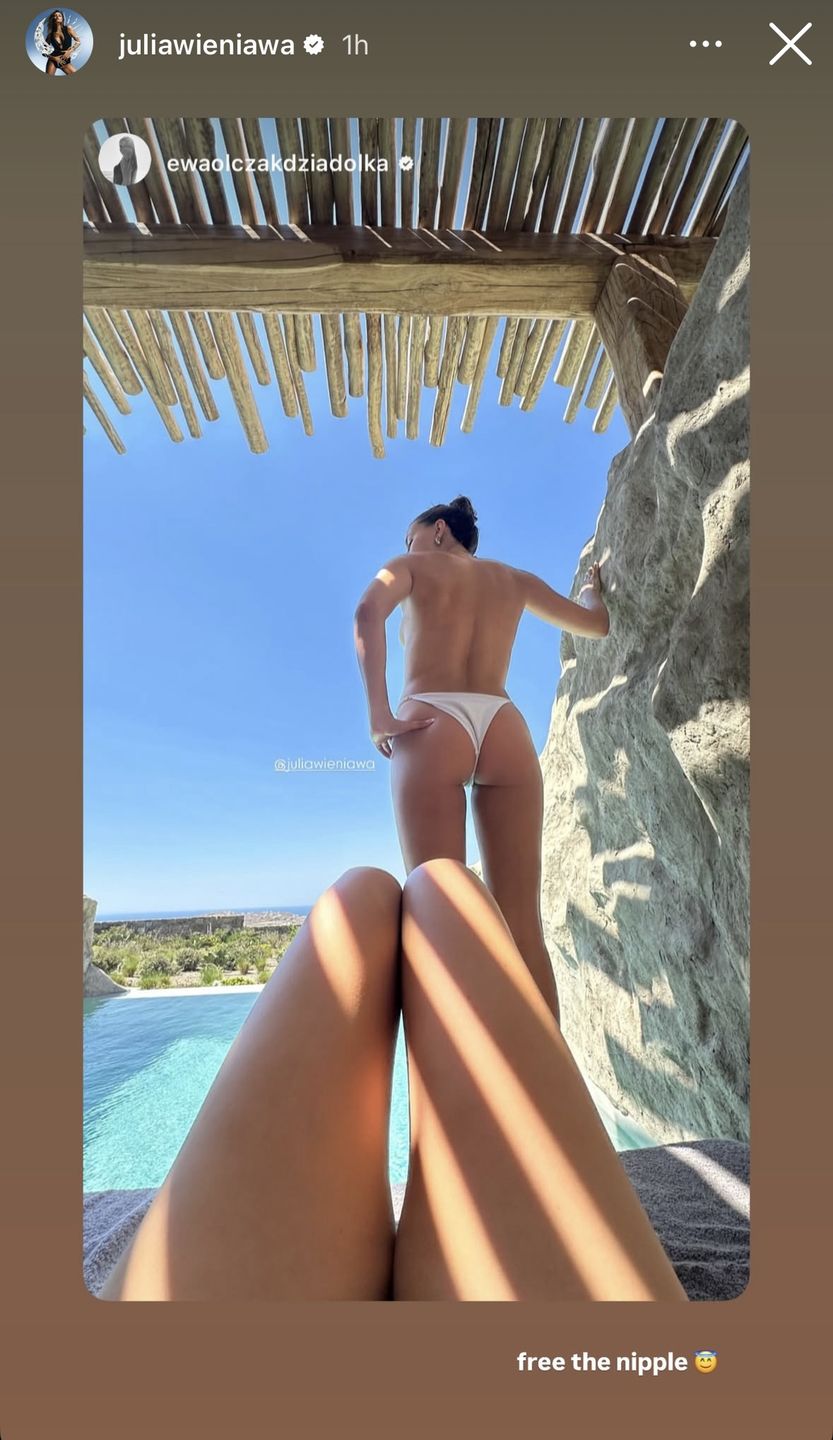 Julia Wieniawa na Mykonos