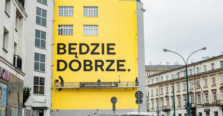 "Będzie dobrze". Nowe murale w Warszawie napawają nadzieją