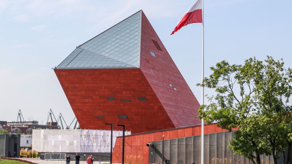 World War II museum (Muzeum II Wojny Swiatowej) building is seen in Gdansk, Poland o n 20 July 2019  (Photo by Michal Fludra/NurPhoto via Getty Images)