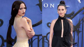Obwieszona biżuterią za 17 TYSIĘCY EURO Jenna Ortega i Catherina Zeta-Jones przyciągają wzrok na premierze drugiego sezonu "Wednesday"