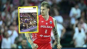 Wyjątkowi goście na meczu polskich koszykarzy. Kamery ich nagrały