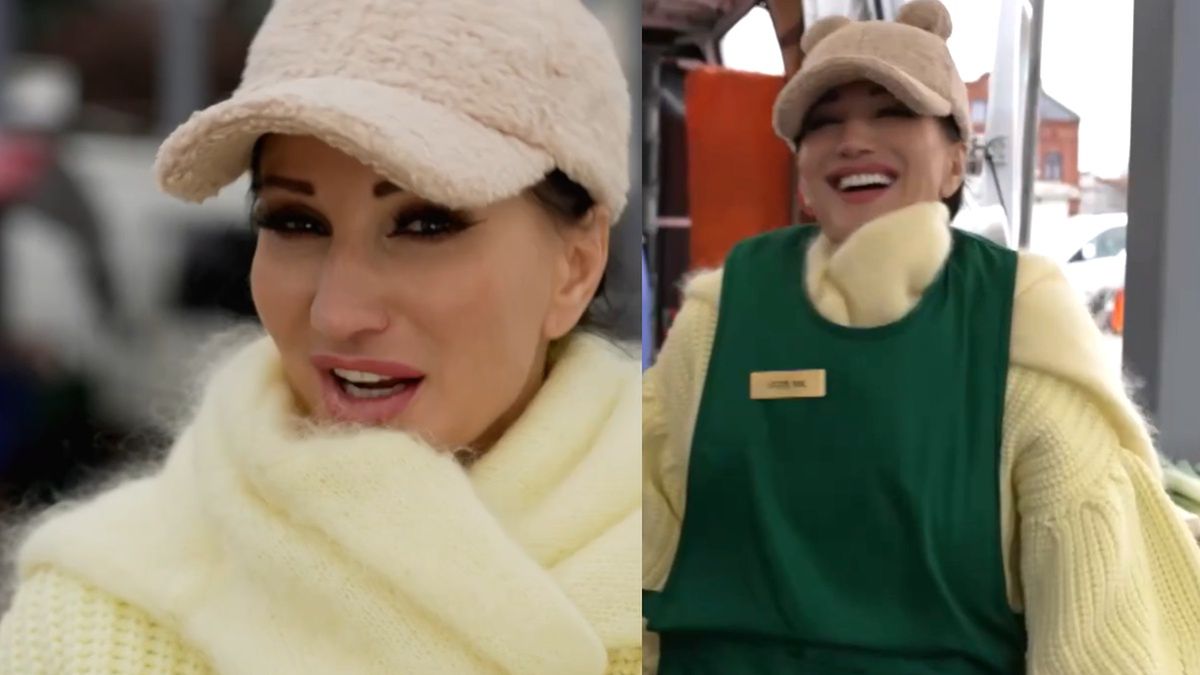 Justyna Steczkowska uczyła się "normalnej" pracy. Nie kryła rozbawienia (WIDEO)